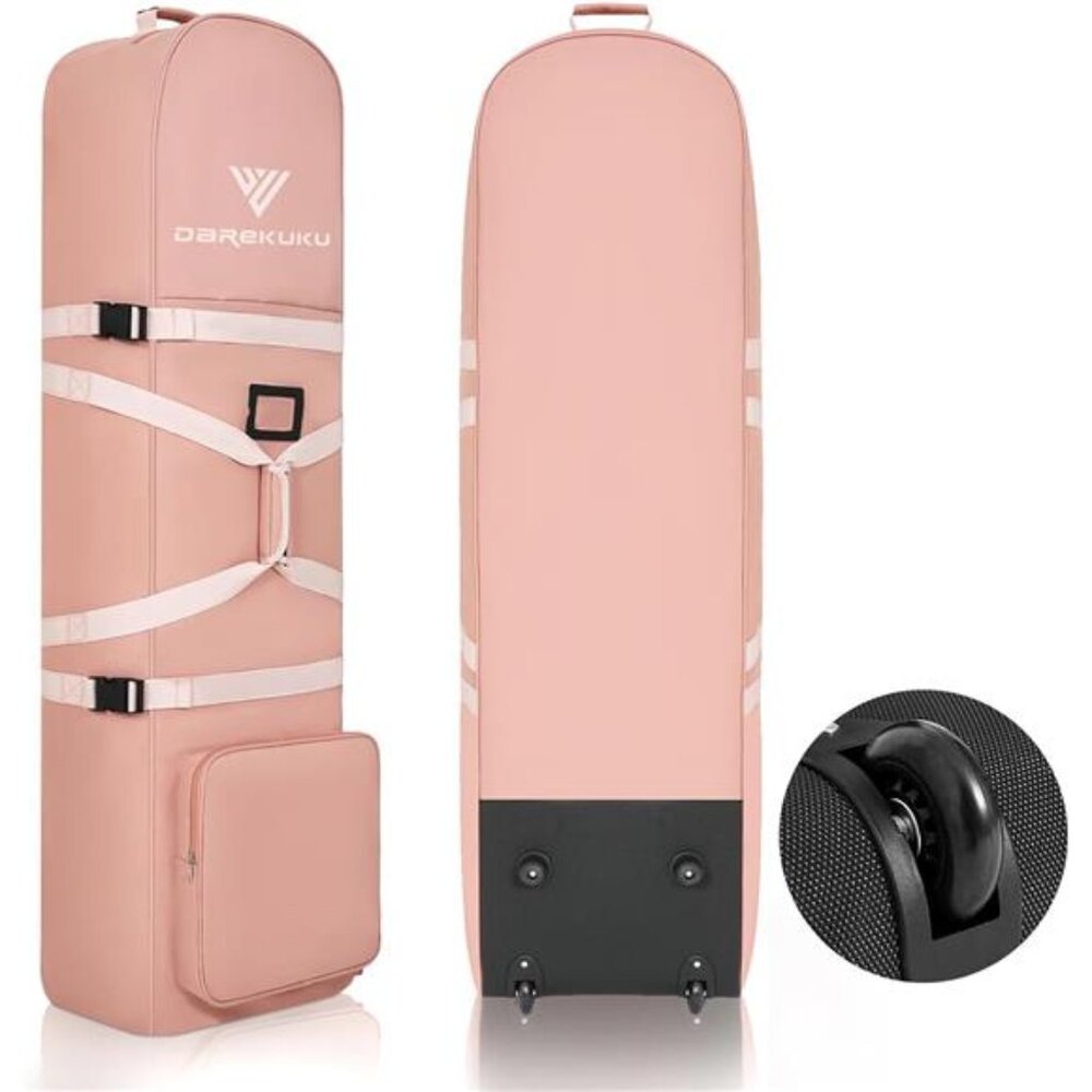 Golf Travel Bags for Airlines with Adjustable Support Rod and Detachable